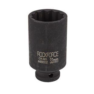 Головка ударна глибока 1/2" 12-гранна 32мм ROCKFORCE RF-4488532 54986 фото