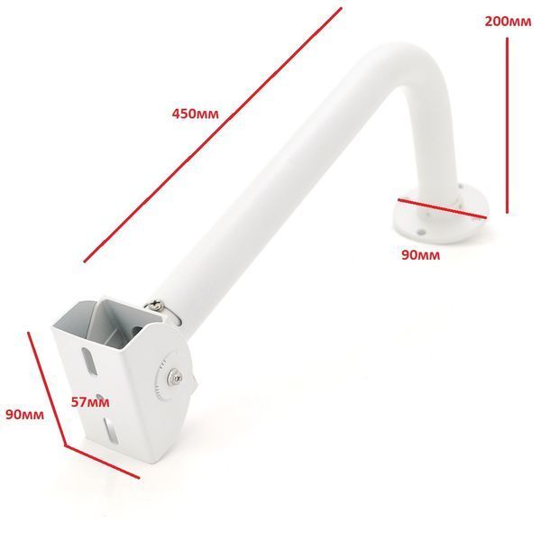 Кронштейн для камеры PiPo PP- 20*40L, с поворотом для камеры, белый, металл -YT1763 фото