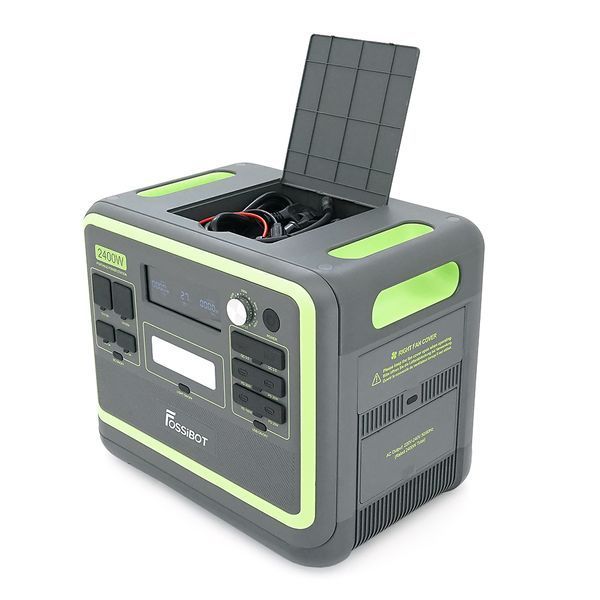 Портативная зарядная станция FOSSiBOT F2400, 2200W/2048Wh LiFePO₄, MPPT 500W max, XT60-12V/25А, 2xDC5521-12V-3A, CarPort-12V-10A, 2xAC230V, 2xUSB-A-18W, 4xUSB-C-100W, Wi-Fi, Bluetooth, charge 2 h,386*840*321 мм. 22кг -YT45765 фото