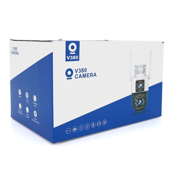 2+2Мп 4G видеокамера с двумя объективами уличная SD/карта YOSO YO-IPC41D4MP50 PTZ 2.8mm V380 -YT30398 фото