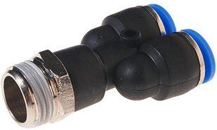 Фитинг Y-образный для пластиковых трубок 12мм с наружной резьбой 1/2" ROCKFORCE RF-SPX12-04 2371 фото