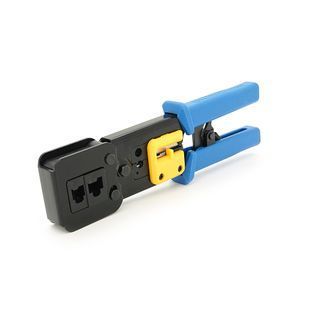 Инструмент HY-376Z с храповиком для обжимки RJ-45 (8P8C) и RJ-12/11 (6P6C), 6P/8P + обрезка сквозных коннекторов -YT11520 фото