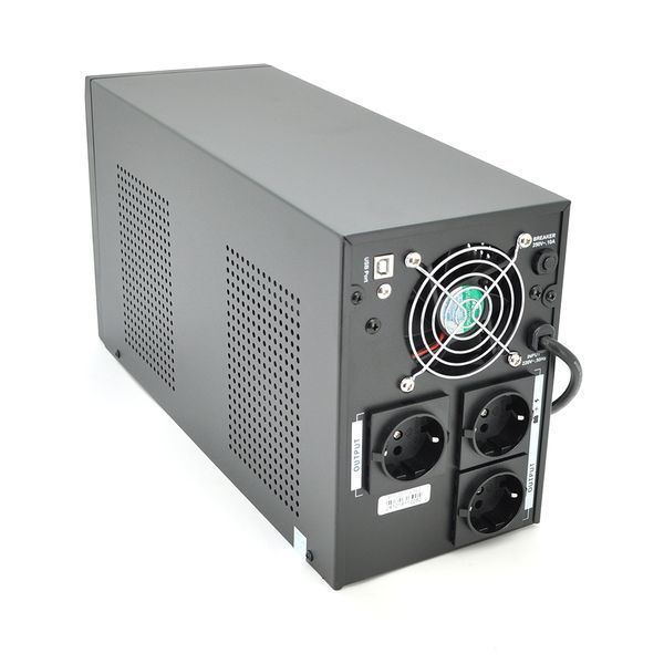 ИБП Ritar RTM2000 (1200W) Proxima-D LCD, AVR, 3st, 3xSCHUKO socket, 4x12V7,5Ah, metal Case Q1 (400*145*210) -YT5864 фото