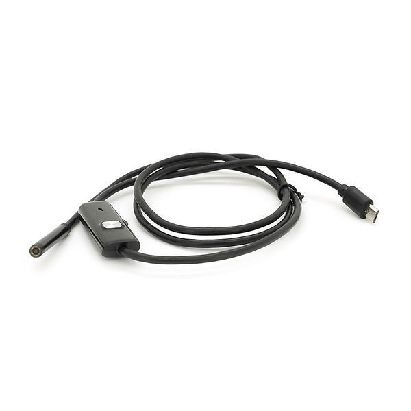 Універсальний ендоскоп 2в1 (USB/MicroUSB) для смартфона/ПК, камера 5.5мм, м'який кабель 1м, з LED-підсвічуванням, IP67 -YT18342 фото