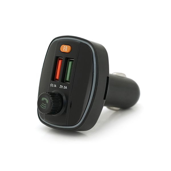 FM-модулятор Q18 з еквалайзером, 3.1A, USB, TF, 55.5х41.5х37.5 -YT35591 фото