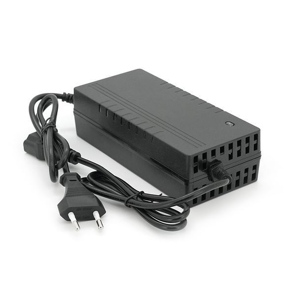 Зарядний пристрій Jinyi для акумуляторів Li-ion 48V2A(54,6V),13S,штекер Triangle plug (T-tipe/IEC/C13 N+L-),з індикацією,BOX -YT24376 фото