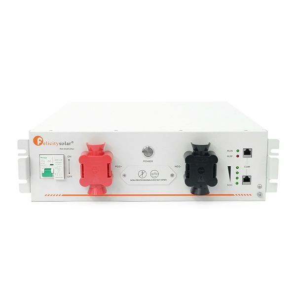Акумулятор FelicityESS LiFePO4 FLA48100UG1 51.2V 5.12kWh. BMS 100А, до 32 parallel, CAN/RS485, IP21. 575x483x133 мм. 43 кг. -YT44978 фото