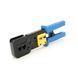 Инструмент HY-376Z с храповиком для обжимки RJ-45 (8P8C) и RJ-12/11 (6P6C), 6P/8P + обрезка сквозных коннекторов -YT11520 фото 1