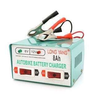Автомобильное ЗУ 6V/12V 8А, c индикацией, AC 200V-240V, DC 6V-12V/0.9A + крокодиллы, Q20 -YT20838 фото