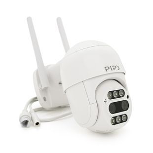 4+4Мп Wi-Fi/LAN видеокамера с двумя объективами уличная SD/карта PiPo PP-IPC33D4MP20 PTZ 2.8mm ICSee -YT28299 фото