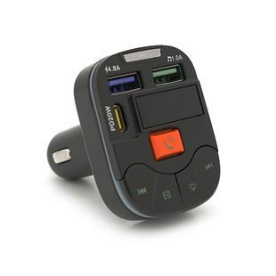 FM-модулятор Q19 з еквалайзером, 3.1A, USB, TF, 55.5х41.5х37.5 -YT35592 фото