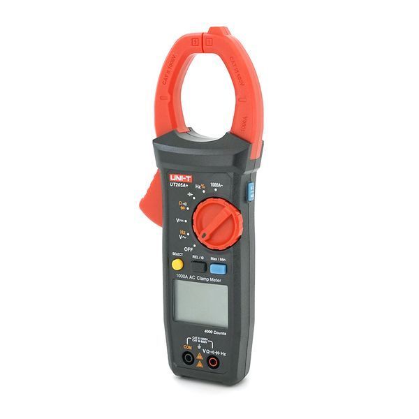 Цифровые токоизмерительные клещи UNI-T UT205A+ Измерения: V (AC/DC), A (AC), &Omega;, C, Hz (True RMS). Функции: Data Hold, Max/Min, прозвонка, тест диодов, -YT42170 фото