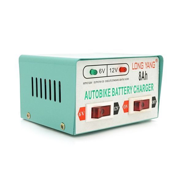 Автомобильное ЗУ 6V/12V 8А, c индикацией, AC 200V-240V, DC 6V-12V/0.9A + крокодиллы, Q20 -YT20838 фото
