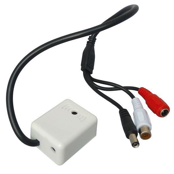 Микрофон для IP камер и видеорегистраторов. Питание DC 9-12V. Радиус действия 150 м. Выход RCA. -YT15796 фото