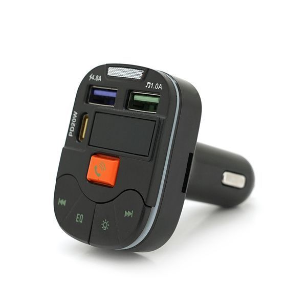 FM-модулятор Q19 з еквалайзером, 3.1A, USB, TF, 55.5х41.5х37.5 -YT35592 фото