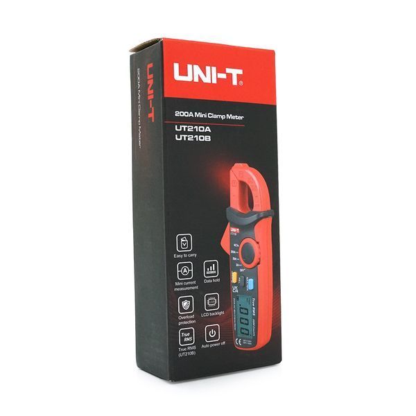 Токоизмерительные клещи UNI-T UT210A Измерения: A (AC). Функции: Data Hold, подсветка. -YT18540 фото