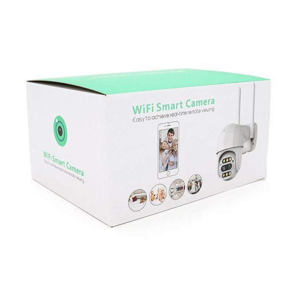 4+4Мп Wi-Fi відеокамера з двома об'єктивами вулична SD/картка PiPo PP-IPC33D4MP20 PTZ 2.8mm ICSee -YT28299 фото