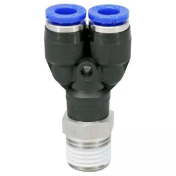 Фитинг Y-образный для пластиковых трубок 10мм с наружной резьбой 1/2" ROCKFORCE RF-SPX10-04 2369 фото