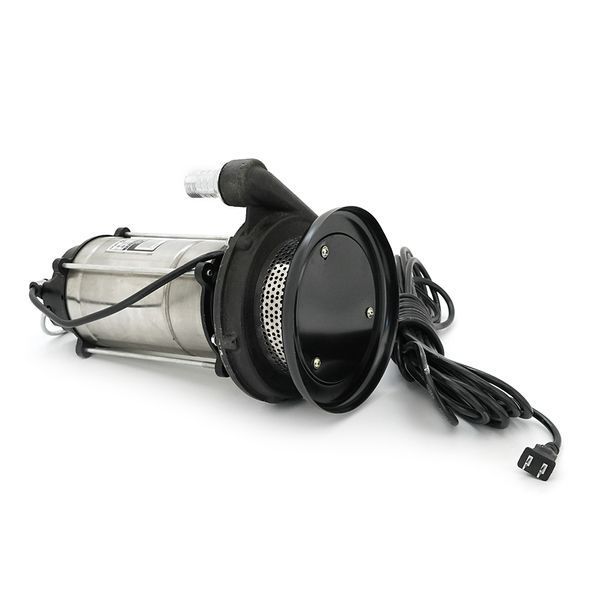 Занурювальний насос, 1800W, 220V, до 5 м&sup3;/год, підйом до 32 м, 25мм, нержавіюча сталь, 390х220х240 мм, 9.554 кг. + перехідник -YT38240 фото