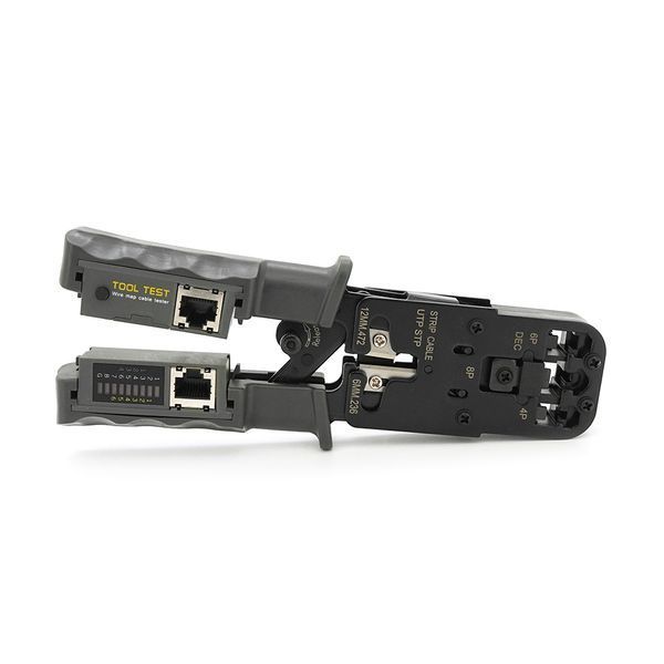 Інструмент HT-022 для обжимки RJ-45 (8P8C) та RJ-12/11 (6P6C), з тестером, профі якість -YT10505 фото