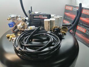 Комплект ГБО 4 Stag QMax Basic Tomasetto Nordic форсунки Barracuda на 6 циліндрів балон 42л під запаску 00174 фото