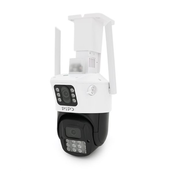 4+4Мп Wi-Fi/LAN видеокамера с двумя объективами уличная SD/карта PP-IPC34D4MP20 PTZ 2.8mm ICSee -YT28320 фото
