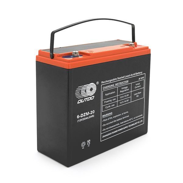 Тяговая аккумуляторная батарея AGM OUTDO 6-DZM-20 , 12V 20Ah, ( 180 х 78 х 170 ), Q2 -YT33131 фото
