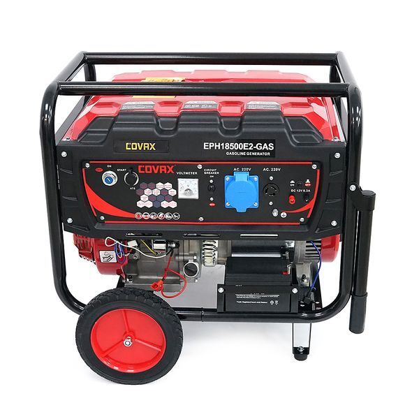 Генератор бензиновий COVAX EPH18500E2-GAS, 9.0kW, бензин/газ, однофазний 220V, 50Hz, DC12V, 20HP, Electric Starter, tank 25L, 705x560x570mm, 88kg -YT45593 фото