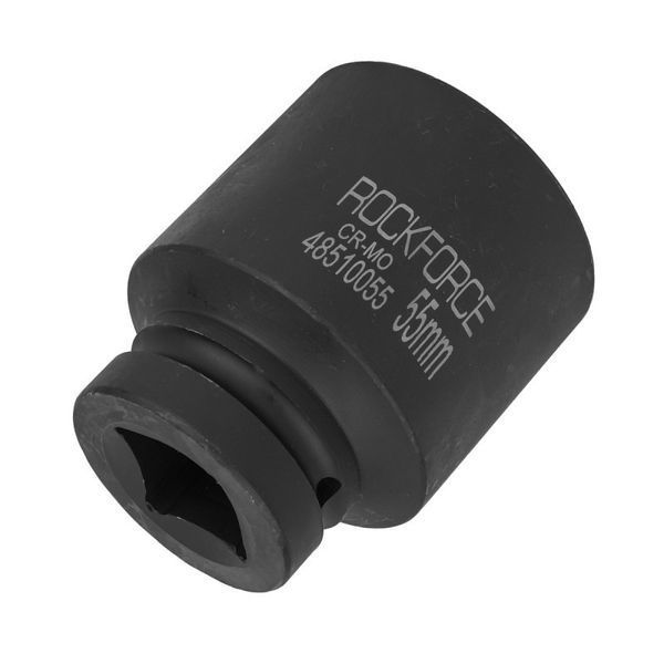 Головка ударна глибока 1" 6-гранна 55мм ROCKFORCE RF-48510055 491 фото