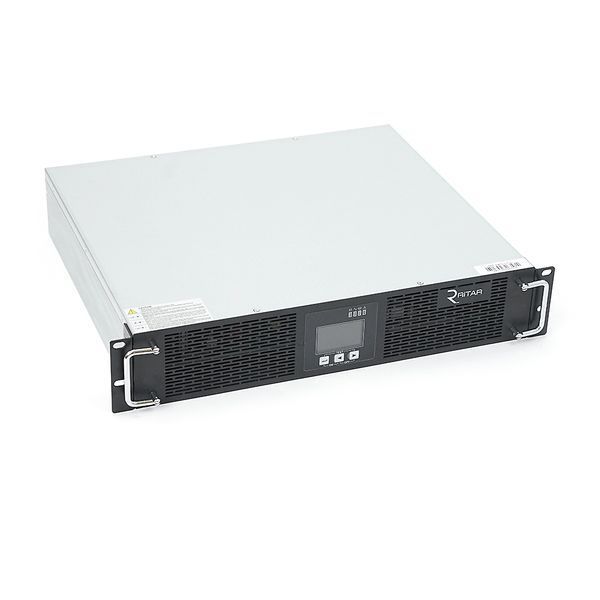 ИБП с правильной синусоидой ONLINE Ritar RT-10KS-LCD, RACK 10000VA (9000Вт), 192 В + батарейный блок 12V 7,5 Ah х 16 шт (482*450*87), Q1 -YT2142 фото