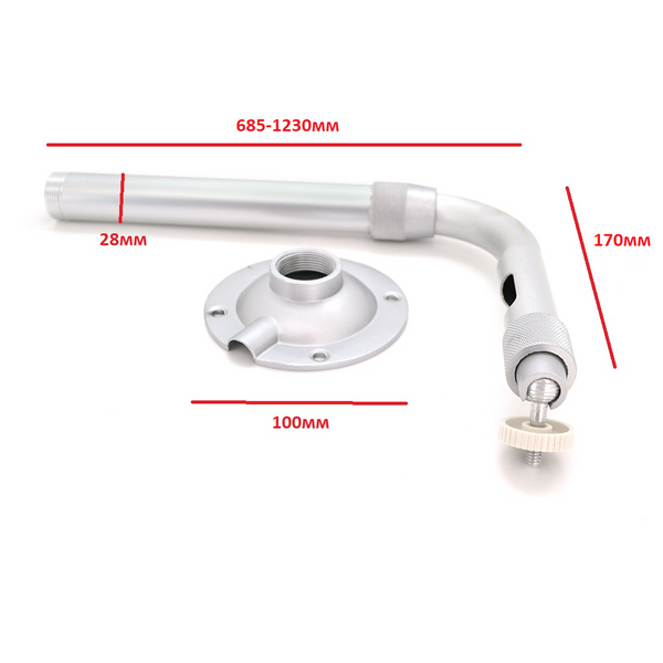 Кронштейн для камеры PiPo PP- Stickbracket, серый, металл, с поворотом для камеры, 0,6-1,2m -YT8739 фото