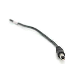 Разъем питания DC-M (D 5,5x2,1мм) => кабель длиной 25см black, Black plug OEM Q100 -YT17360 фото