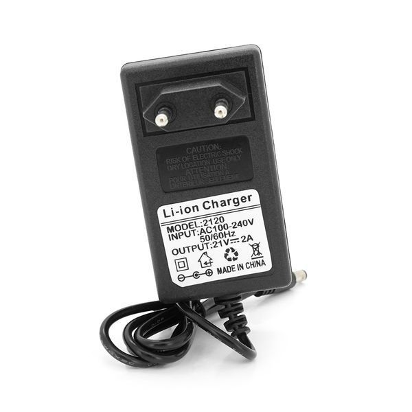 Зарядний пристрій для акумуляторів Li-ion 21V,5S,2A, штекер 5,5х2,5мм, LED-індикація -YT36927 фото