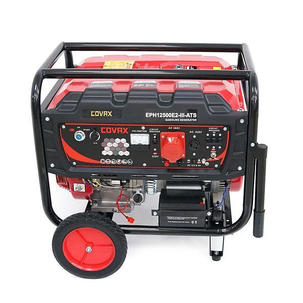 Генератор бензиновий COVAX EPH12500E2-lll-ATS, 8.0kW, 220V-380V, 50Hz, DC12V, 18HP, Electric Starter, tank 25L, 705x560x570mm, 86kg YT-45592 фото