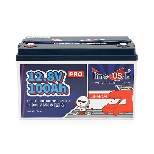 Акумуляторна батарея LiFePO4 Timeusb 12.8V 100Ah Pro, 1280Wh, BMS 100A, 260*168*210мм -YT38288 фото