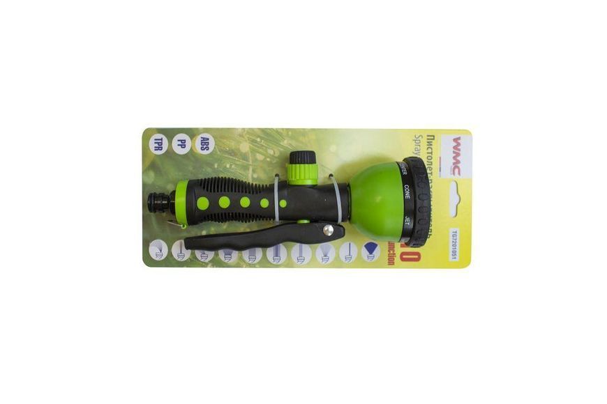Пістолет-розпилювач поливальний (10 режимів розпилення) WMC TOOLS WT-TG7201051 50054 фото