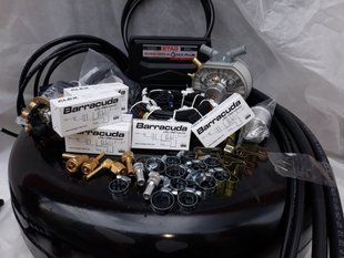 Комплект ГБО 4 Stag QMax Plus KME Silver форсунки Barracuda на 6 циліндрів балон 42л під запаску 00176 фото