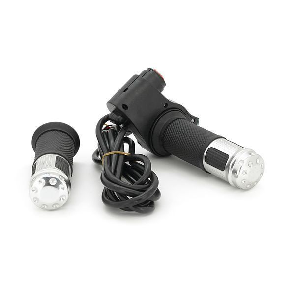 Ручка газу з кнопкою для електровелосипеда 12-72V+вольтметр, Box -YT36301 фото