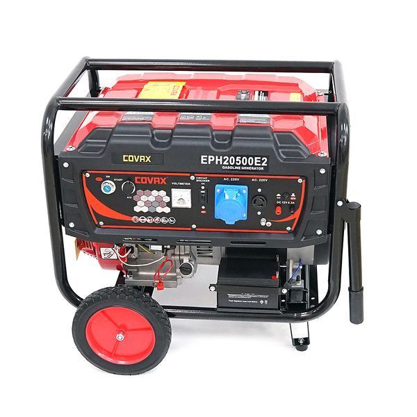 Генератор бензиновый COVAX EPH20500E2, 9.5kW, однофазный 220V, 50Hz, DC12V, 21HP, Electric Starter, tank 25L, 710x535x555mm, 96kg -YT45595 фото