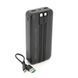 Power bank BETWEEN BTW-P6 20000mAh, 22.5W, 2 кабеля: Type-C+Lighting, Black, 460g, Box -YT45724 фото 3