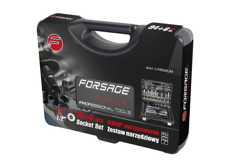 Набір інструментів 94+6пр. 1/2", 1/4" (6гр.) Forsage F-4941-5 PREMIUM 27803 фото