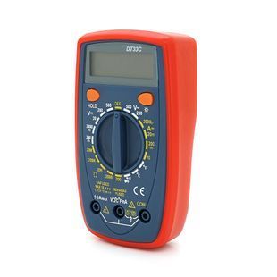 Multimeter DT-33C, Measurements: V DC/AC, A DC/AC, &Omega;, &deg;C, hFE. Continuity test, HOLD, backlight -YT2613 фото