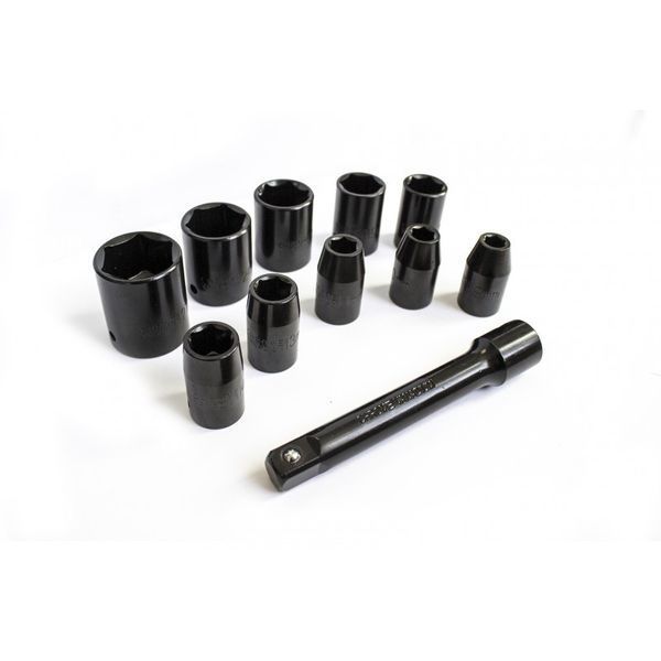 Пневмогайковерт 1/2'' (720Нм) + головки (12-24мм) FORCEKRAFT FK-RT-5270K 25895 фото