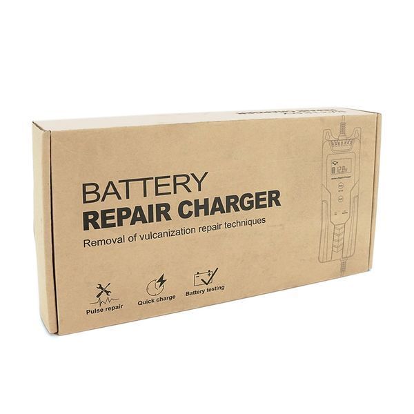 Автоматическое ЗУ для аккумулятора R12, 6V/12V, 100-240V, 2-4А, LCD, клеммы(AGM/GEL/Lead), 172x62x50mm -YT2804 фото