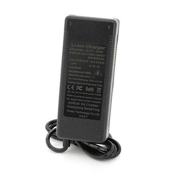 Зарядное устройство для аккумуляторов Li-ion 21V, 5S,4A,штекер 5,5, 120х55х45мм -YT36938 фото