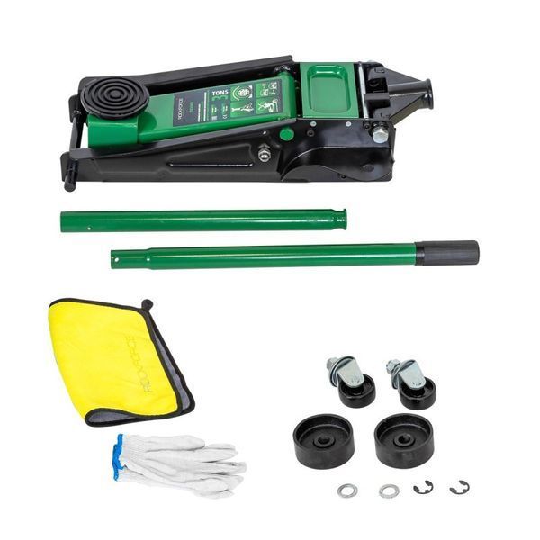 Домкрат подкатной 3т (135-465мм) двухпоршневой ROCKFORCE RF-T83505 51703 фото