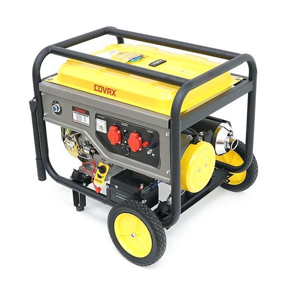 Генератор бензиновый COVAX CV10000LD-E2, 7.0kW, однофазный 220V, 50Hz, DC12V, 18HP, Recoil/Electric Starter, tank 25L, 705x550x570mm, 84kg -YT45596 фото