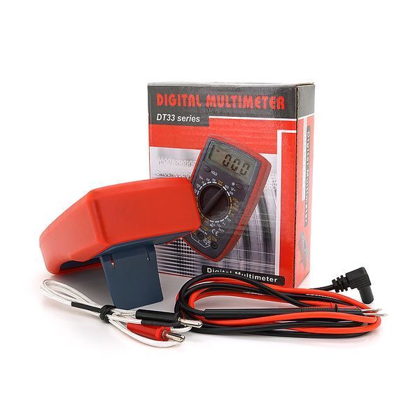 Multimeter DT-33C, Measurements: V DC/AC, A DC/AC, &Omega;, &deg;C, hFE. Continuity test, HOLD, backlight -YT2613 фото