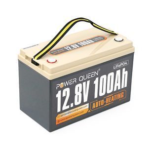 Акумуляторна батарея LiFePO4 Power Queen 12.8V 100Ah H190, 1280Wh, BMS 100A, 329*172*214мм -YT38294 фото