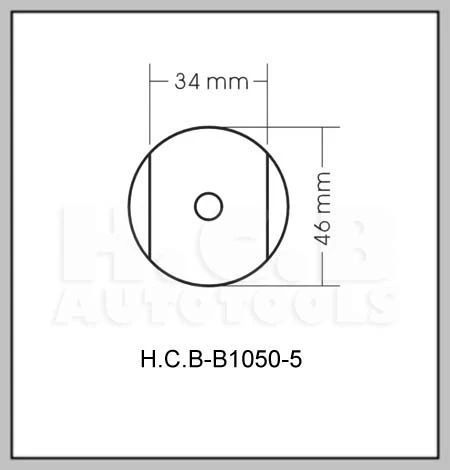 Спецключ для викручування пальця ресори Scania (3/4", 34х46мм) HCB AUTO TOOLS B1050-5 8389 фото